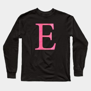 Pink E Long Sleeve T-Shirt